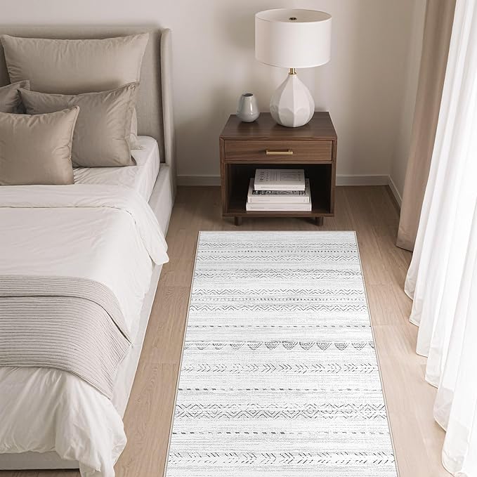 Nakagishi 2X4 Rug Washable Area Rug: Small Soft Boho Farmhouse Neutral Moroccan - Image 4
