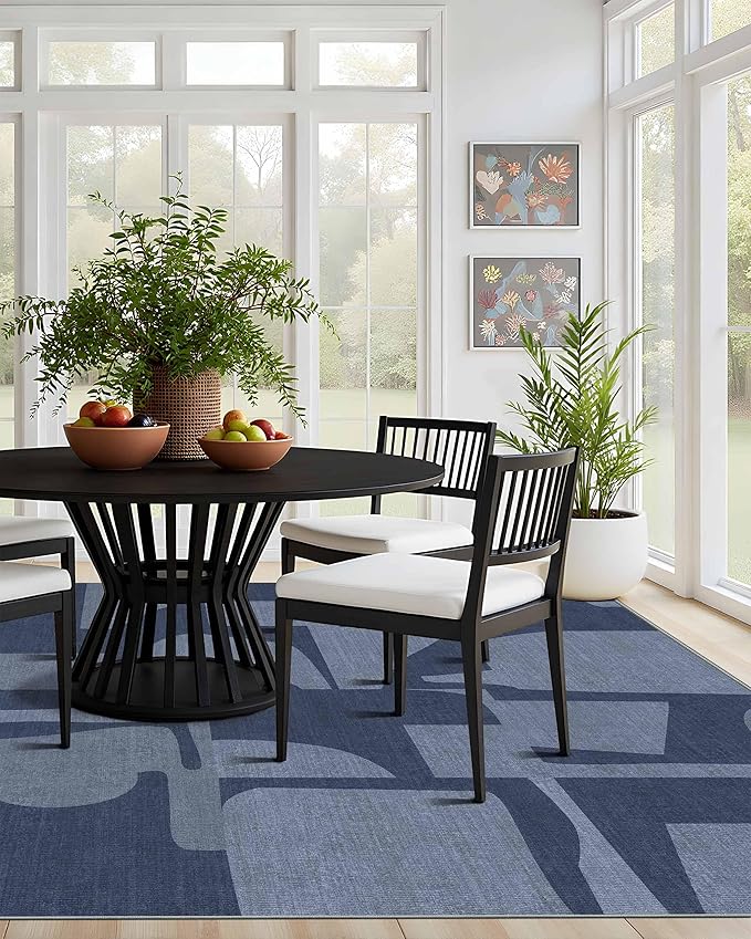 Latte&Fog 8x10 Area Rugs for Living Room, Large Modern Abstract Washable Rug - Image 2