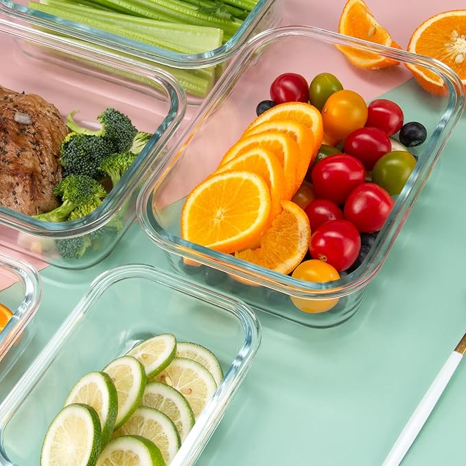 FAWLES 12 Pack Glass Storage Containers - Image 7