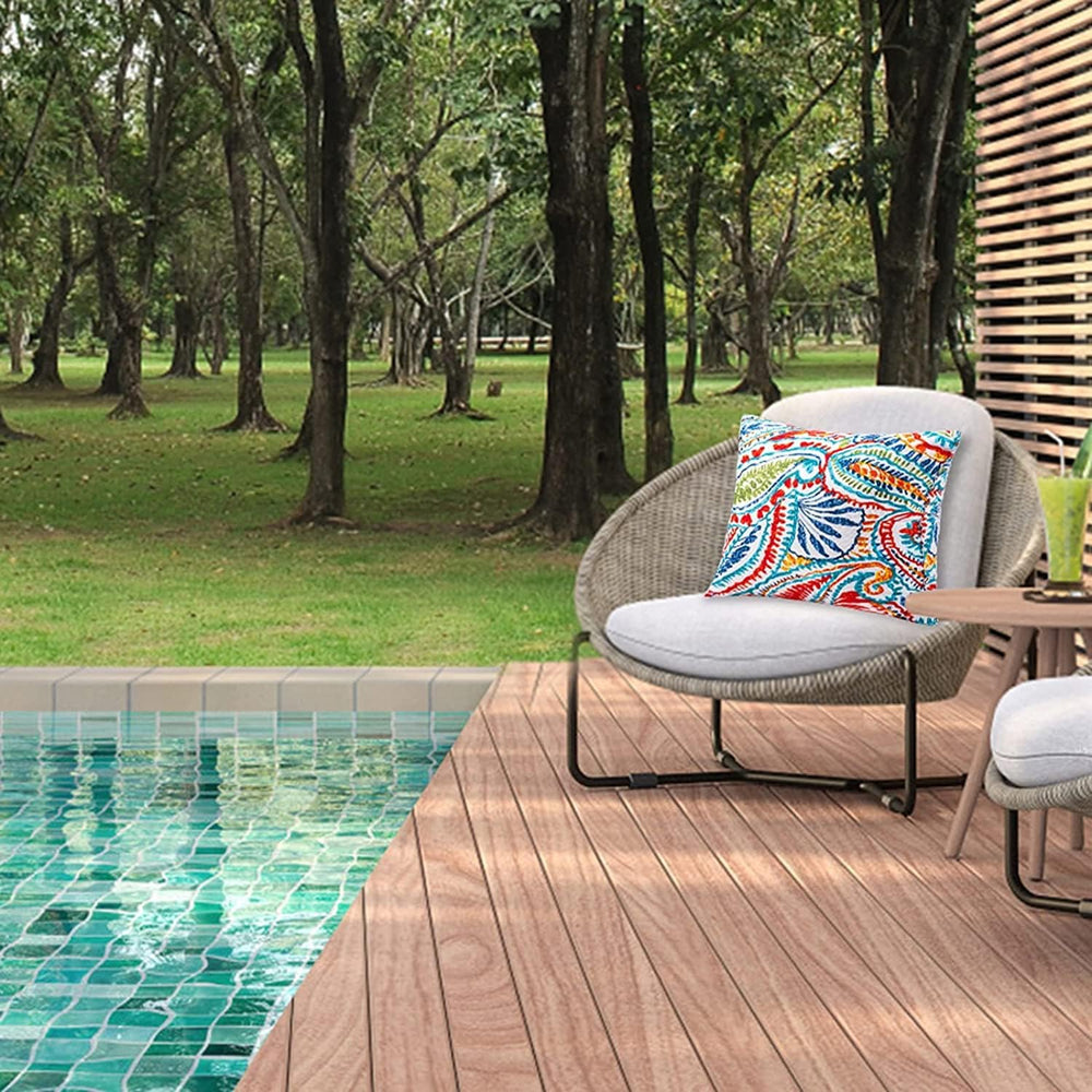 JMGBird Outdoor Patio Pillows Waterproof Outdoor Pillow Inserts Included
