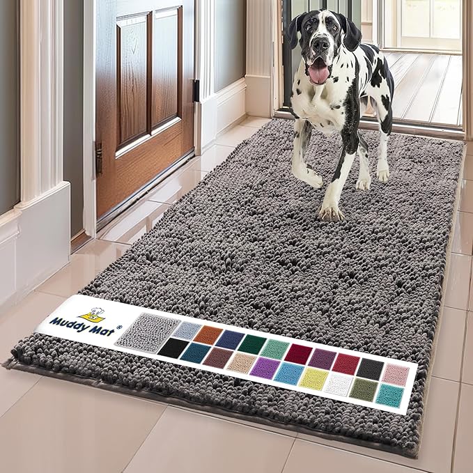 Muddy Mat® | Super Absorbent Door Mat Indoor, Microfiber Quick Dry Chenille by MuddyMat%C2%AE