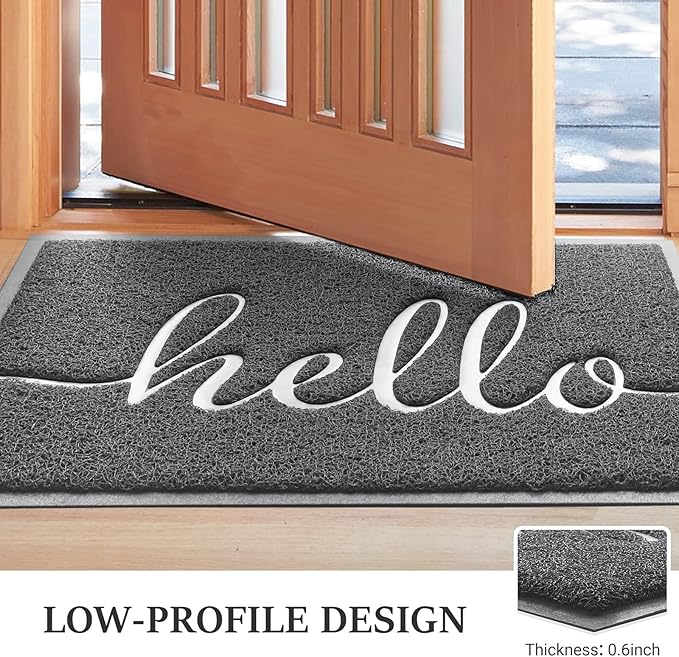BeneathYourFeet Door Mat, Welcome Mat Low Profile Front Doormat Non Slip Mats - Image 4
