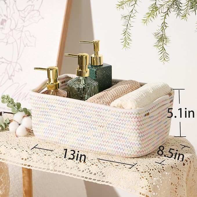 MiniArk Small Storage Baskets for Organizing | Closet Organizer Bins | Shelf - Image 3