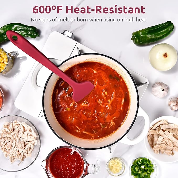14in Extra Large Silicone Spatula: U-Taste 600ºF Heat Resistant Flexible - Image 3