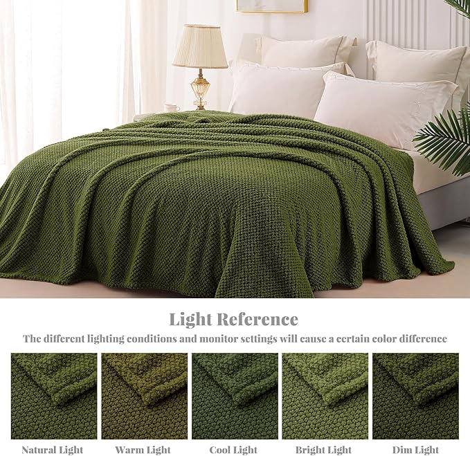 Whale Flotilla Queen Size Fuzzy Fleece Blanket, Fluffy Warm Soft Jacquard Bed - Image 9