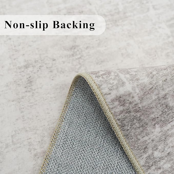 Washable 2x4 Entryway Area Rugs: Abstract Water Resistant Kitchen Sink Rug - Image 3