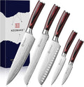KEEMAKE Knife Set 5 Pieces, Professional Kitchen Knife Set, High Carbon by KEEMAKE