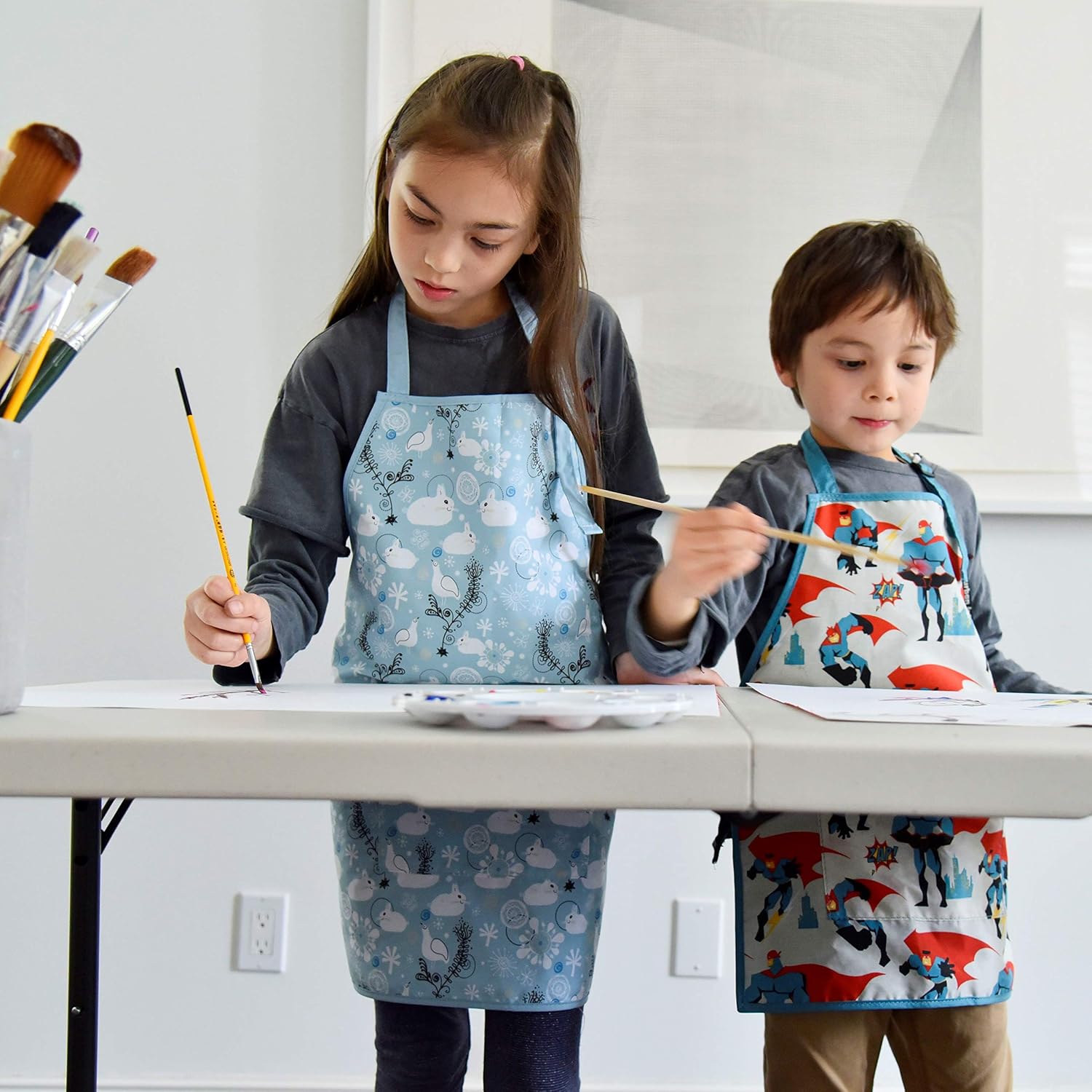Urban Infant Little Helper Cooking Apron for Toddlers, Kids, Children | Adjustable Apron, Great Gift for Boys, Girls and Grandchildren for Cooking, Baking, Art, and Gardening, Personalized