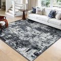 Washable Area Rugs Square 8ft Non-Slip Modern Abstract Soft by RELEANY