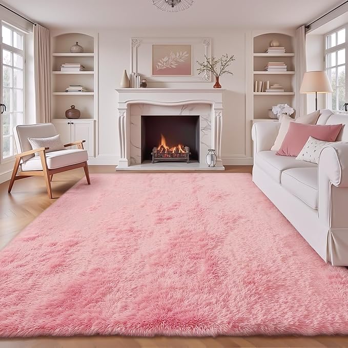 6x9 Area Rug for Living Room: Fluffy Shag Soft Washable Rugs Large Fuzzy Plush by VECARF