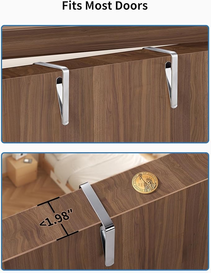 JARLINK Over The Door Organizer Storage, 5 Shelf Hanging Door Organizer - Image 9