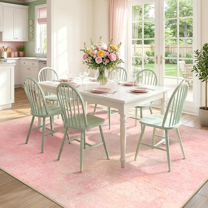 Washable Area Rugs 5'x7' Non-Slip Modern Abstract Soft - Image 4