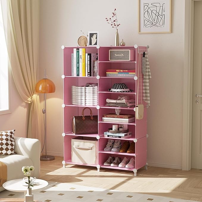 AWTATOS Closet Organizer 8 Cube Storage Shelves Clothes Organizers Closet