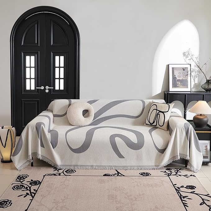 MYSKY HOME Boho Couch Cover Super Soft Couch Covers - Image 8