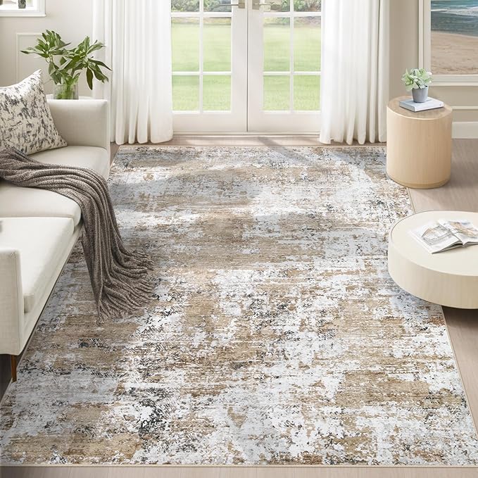 XLUEZ 5x7 Area Rugs for Living Room, Washable Modern Abstract Large Area Rug by XLUEZ