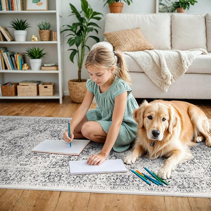 3x6 Washable Hallway Runner Rug - Image 2