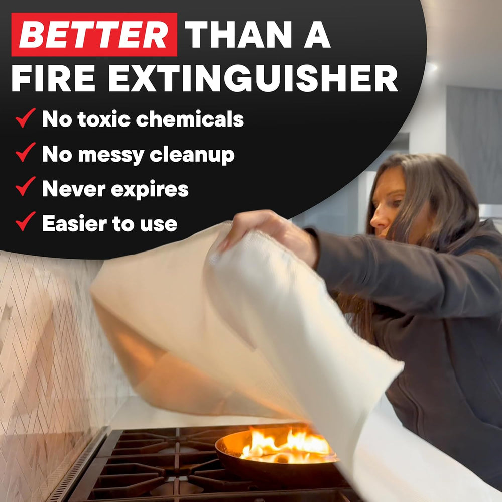 America Fire Blanket, Fire Blanket – Puts Out Fires in Seconds, Never Expires...