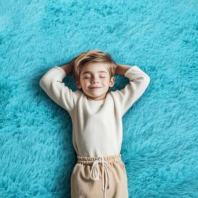 Rugs for Bedroom 4x6, Alfombras para Salas Shag Large Plush Soft Area Rug - Image 5