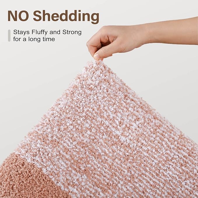 Bathroom Rugs 24x17 Non Slip Washable, Soft Absorbent Quick Dry Mats - Image 8