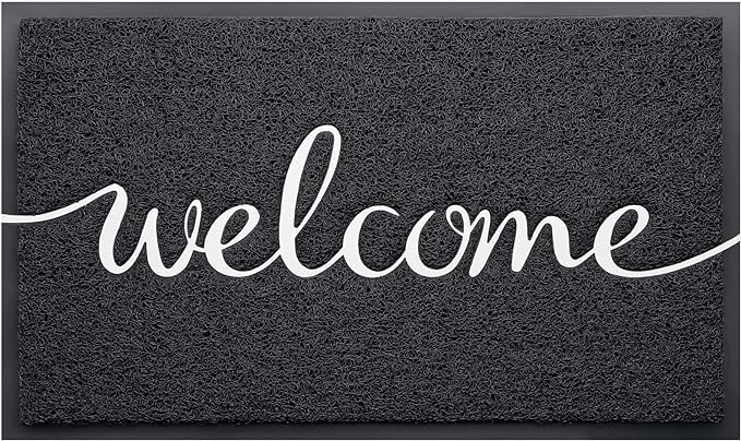 BeneathYourFeet Door Mat, Welcome Mat Low Profile Floor Mat Front Doormat by BeneathYourFeet