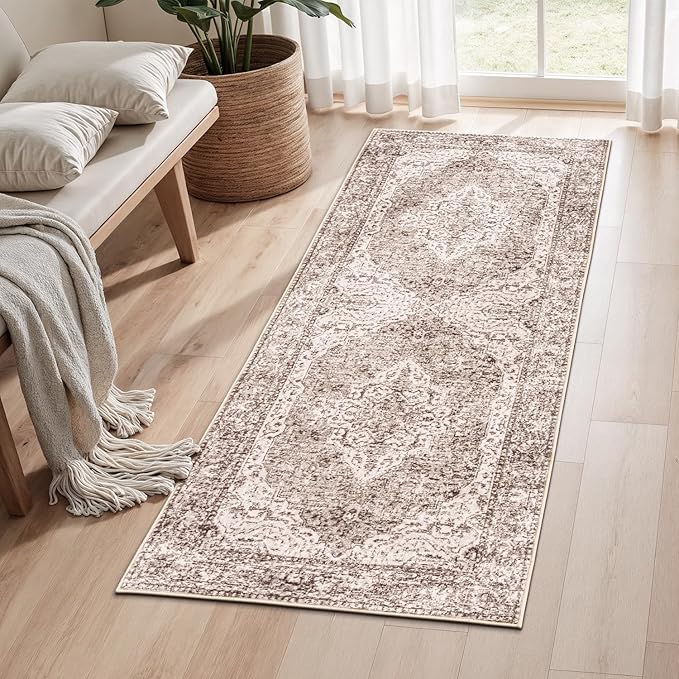 Lofus 2x5 Runner Rug for Hallways, Washable Kitchen Rugs, Non-Slip Rugs for by Lofus