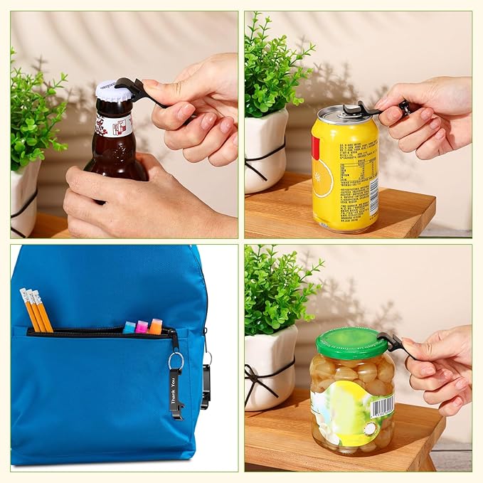 FoldTier 50 Pcs Graduation Thank You Favors Bottle Opener Keychain Bulk - Image 3