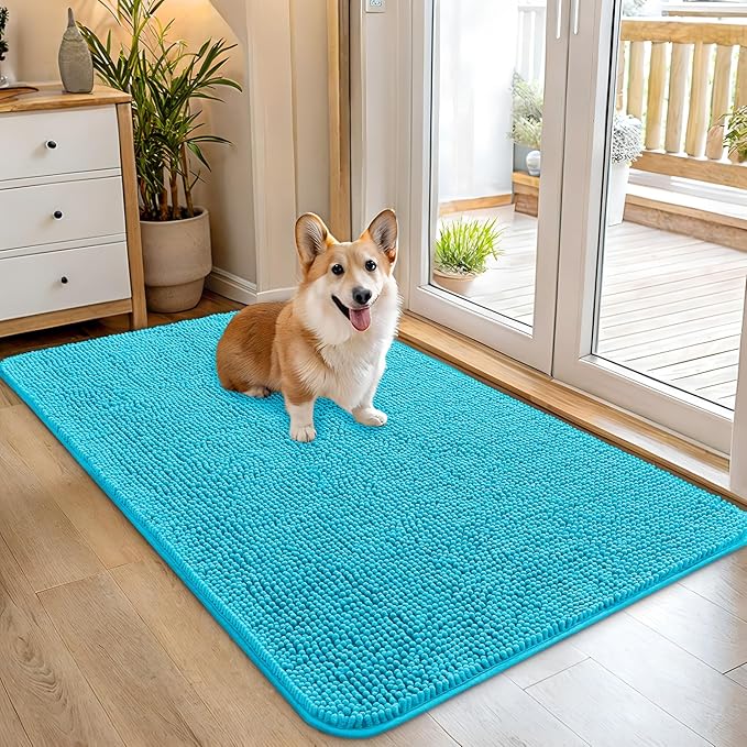 OLANLY Dog Door Mat for Muddy Paws 45x27, Absorbs Moisture and Dirt, Absorbent by OLANLY