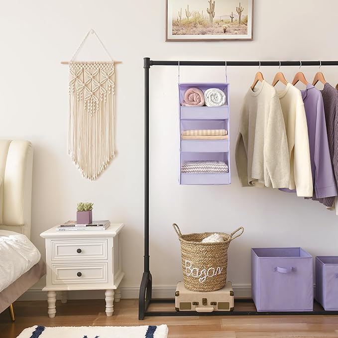 GRANNY SAYS 3 Shelf Hanging Closet Organizers and Storage, Collapsible Closet - Image 2