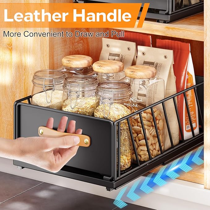 Pull out Cabinet Organizer, Heavy Duty Slide out Pantry Shelves Drawer Storage - Image 8