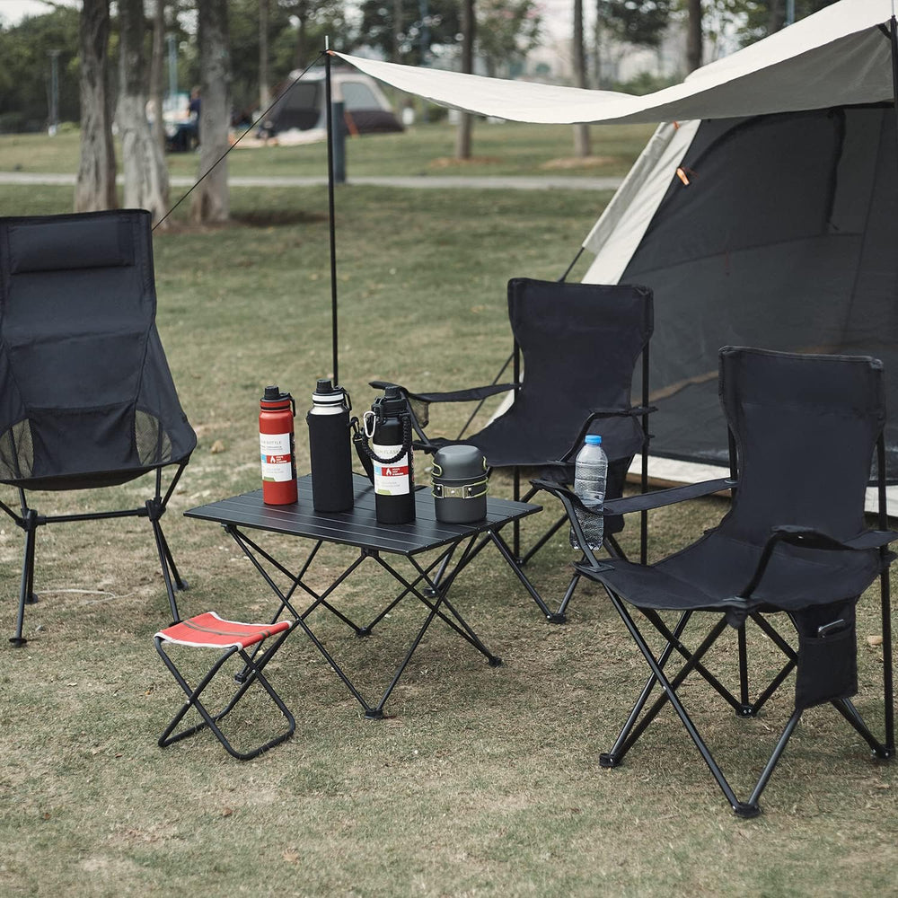 Damei century 4Pack Folding Camping Chairs, Portable for Beach, Lawn | Lightw...