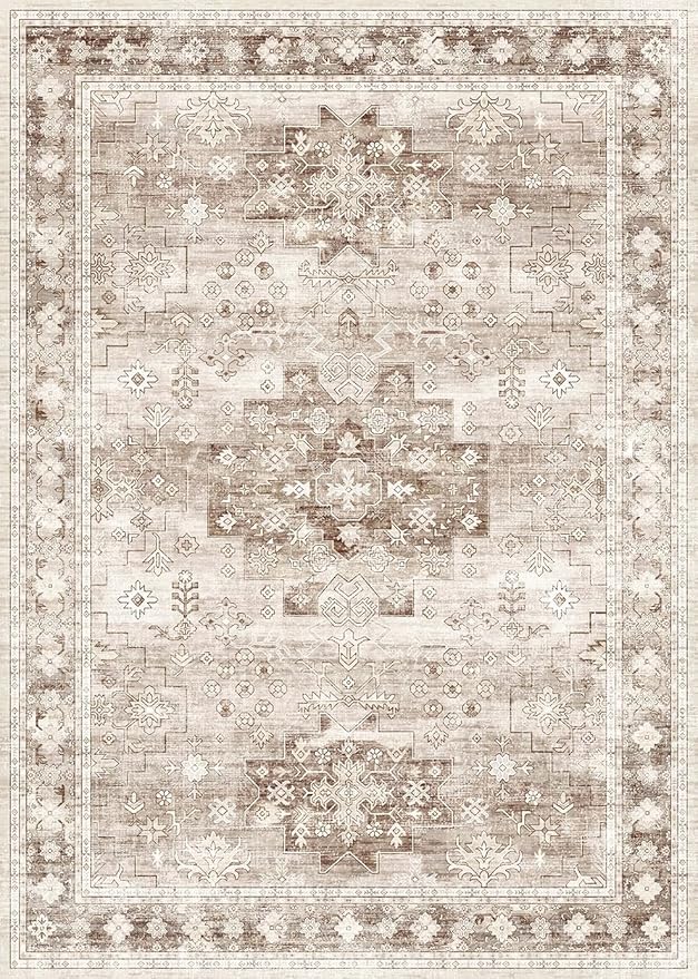 Washable Farmhouse Living Room Rug, 9x12 Area Rugs - Image 2