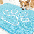 OLANLY Dog Door Mat for Muddy Paws 30x20, Paw Print Design, Absorbs Moisture by OLANLY