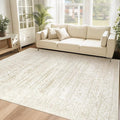 6x9 Area Rugs for Living Room: Washable Moroccan Geometric Boho Rug Farmhouse by VECARF
