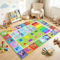 ABC Alphabet Rug for Kids Bedroom - 2.5x4 Feet Educational Numbers & Animals Play Mat, Learning Carpet for Boys and Girls Early Education
