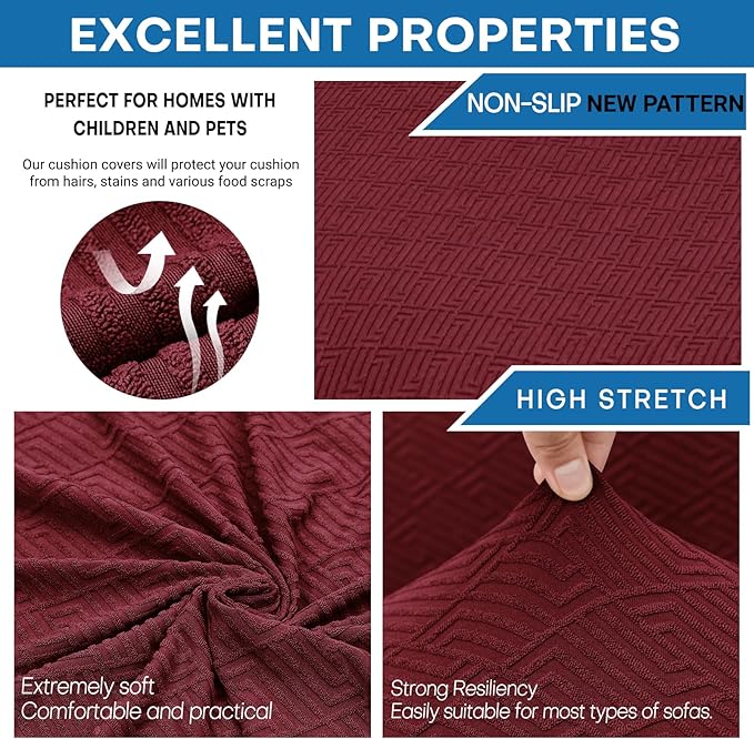 XINEAGE 2026 New 4 Pieces Extra Large Couch Covers - Image 2