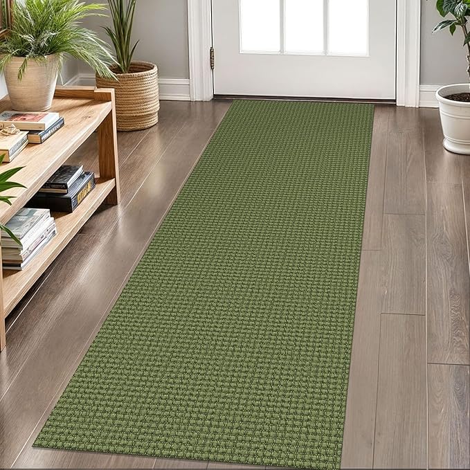 KOZYFLY Runners for Hallways 2x6 ft Washable Kitchen Runner Non Slip Rubber by KOZYFLY
