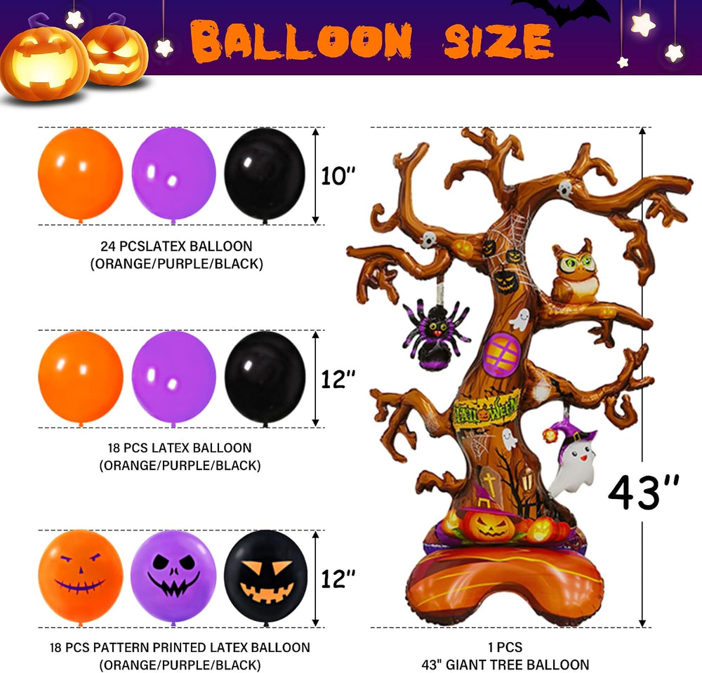 Halloween Party Decorations Kit,4 Pcs Outdoor Indoor Boxes with LED Light Str...