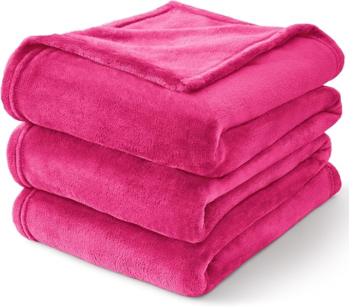 BEDELITE Fleece Blanket Hot Pink Valentines Throw Blanket - Image 9