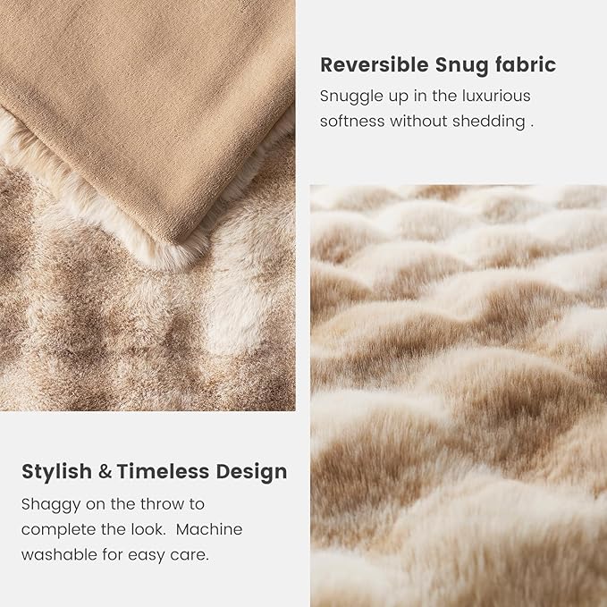Cozy Bliss Faux Fur Throw Blanket - Image 6