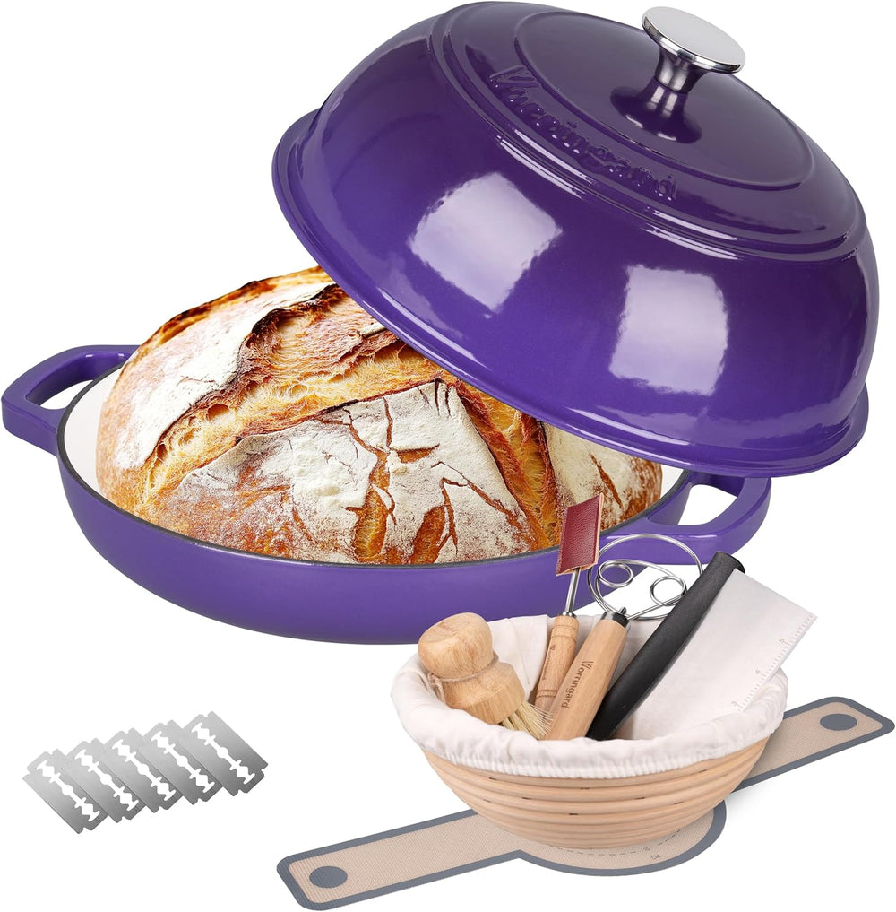 VORRINGARD Enameled Cast Iron Dutch Oven Pot