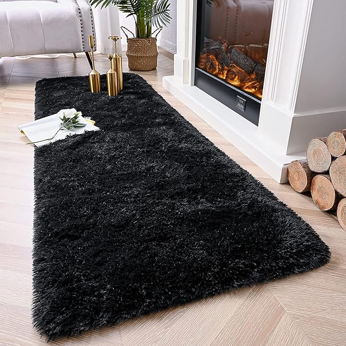 Chicrug Soft Runner Rugs for Bedroom Living Room Plush Fluffy Rug 2x6 Feet - Image 2