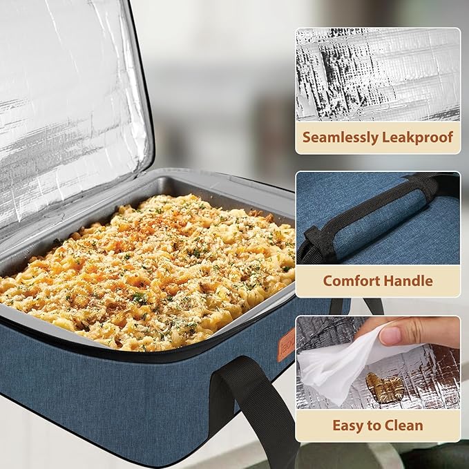 Insulated Casserole Carrier Bag, Expandable Thermal Food Carrier Insulated - Image 3