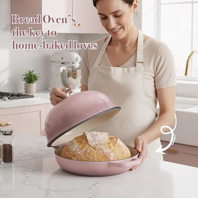 4.5 QT Dutch Oven for Bread Baking, Cast Iron Bread Oven for Sourdough - Image 2
