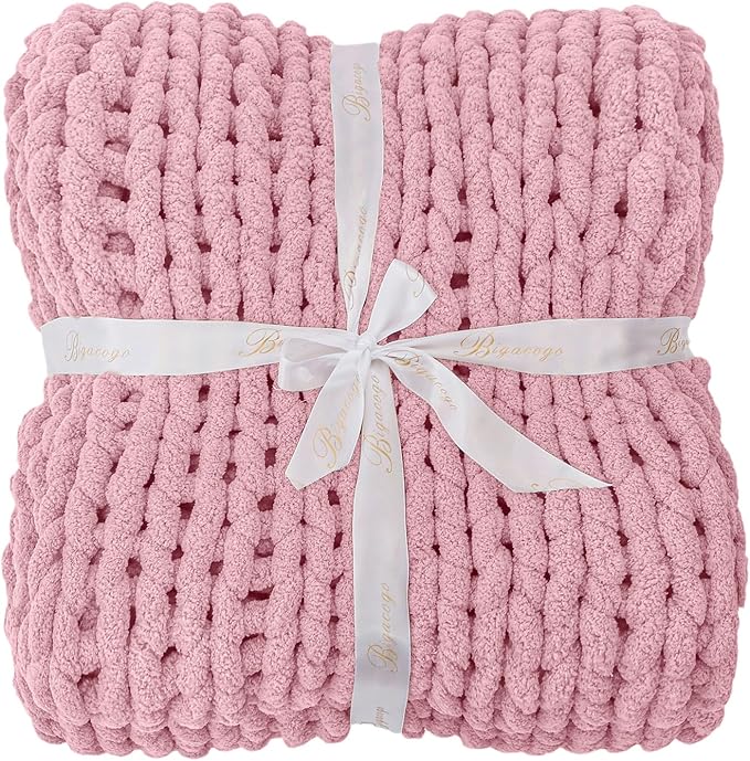 Bigacogo Chunky Knit Throw Blanket - Image 8