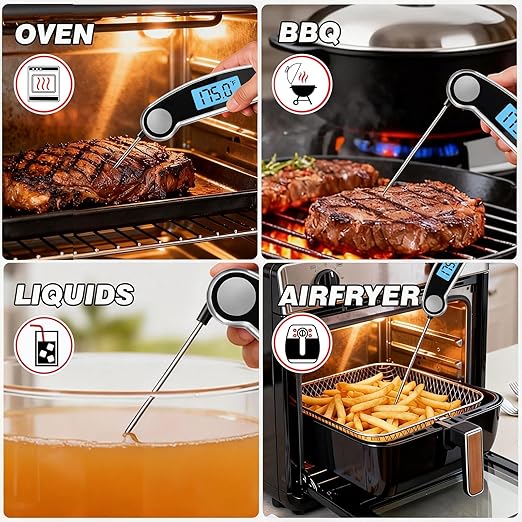 Meat Thermometer Digital Waterproof Instant Read Thermometer - Image 4