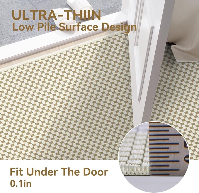 YDKGL 2x6 ft Kitchen Runner Rugs Mat Non Slip Woven Runners - Image 6