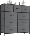 Sweetcrispy 9 Drawer Fabric Dresser Tall Chest Storage Organizer Tower by Sweetcrispy