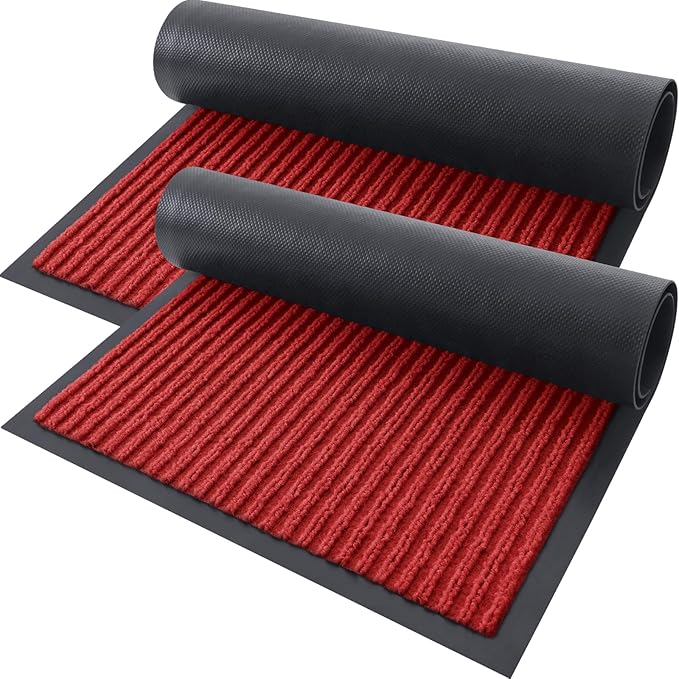 OLANLY Front Door Mat Indoor Outdoor Entrance, Waterproof Heavy Duty Doormat by OLANLY