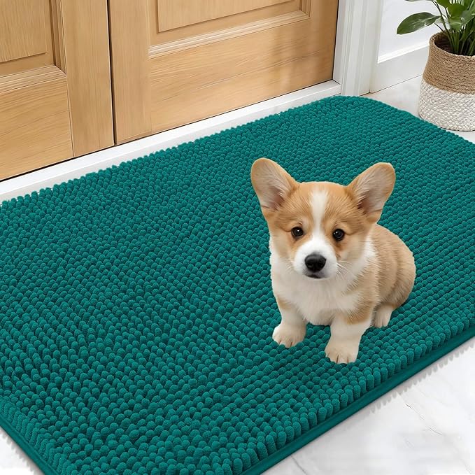 OLANLY Dog Door Mat for Muddy Paws 30x17, Absorbs Moisture and Dirt, Absorbent by OLANLY