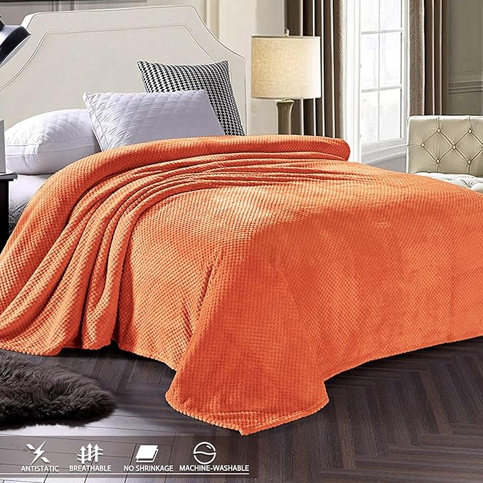 Exclusivo Mezcla Fleece Bed Blanket King Size, Super Soft and Warm Blankets - Image 3